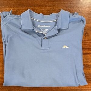 Tommy Bahama Light Blue Polo Shirt for Men